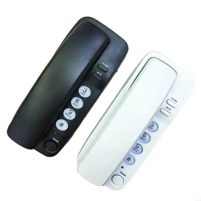 Wall Mount Corded Landline Phone Big Button Household Hotel Business Desktop 203A