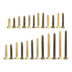 20/10pcs Brass Sink Head Phillips Self-tapping Screws Antique Bronze/gold DIY Wood Fasteners for Wood Fiberboard M2.5 M3 M3.5 M4
