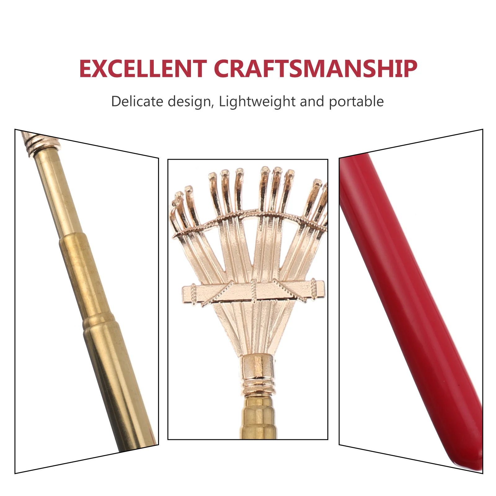 

3pcs Telescoping Back Scratchers Extendable Claw Scratcher Lightweight Multifunctional Head Back Foot Massager Portable Body
