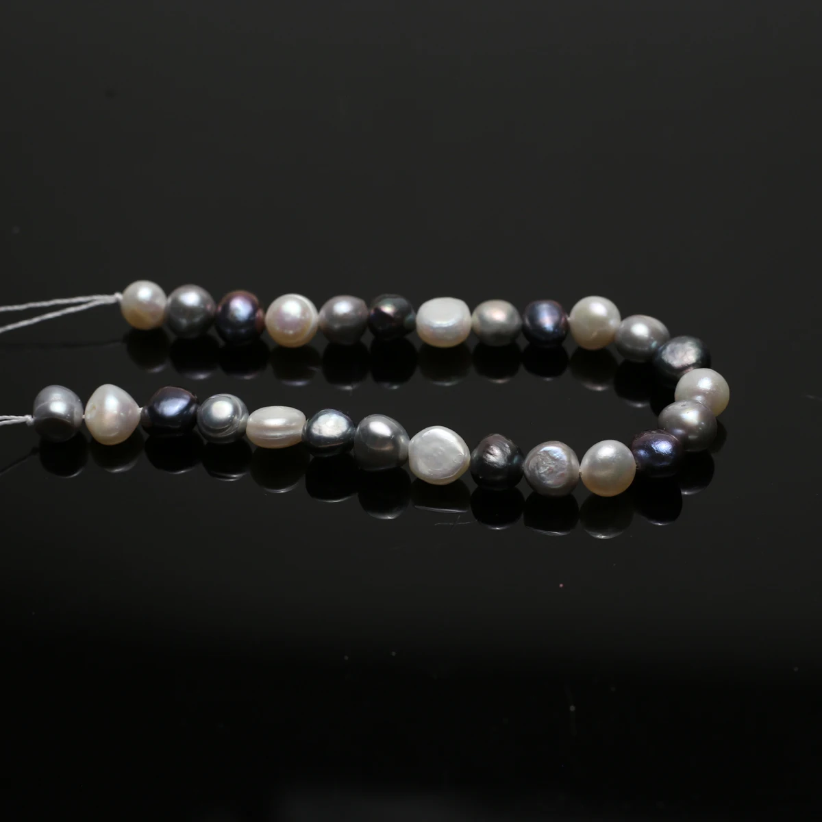 18cm 7-8mm Colorful Irregularly Shaped Natural Freshwater Pearl Semi-Finished Beads for Jewelry Making DIY Necklace Bracelet