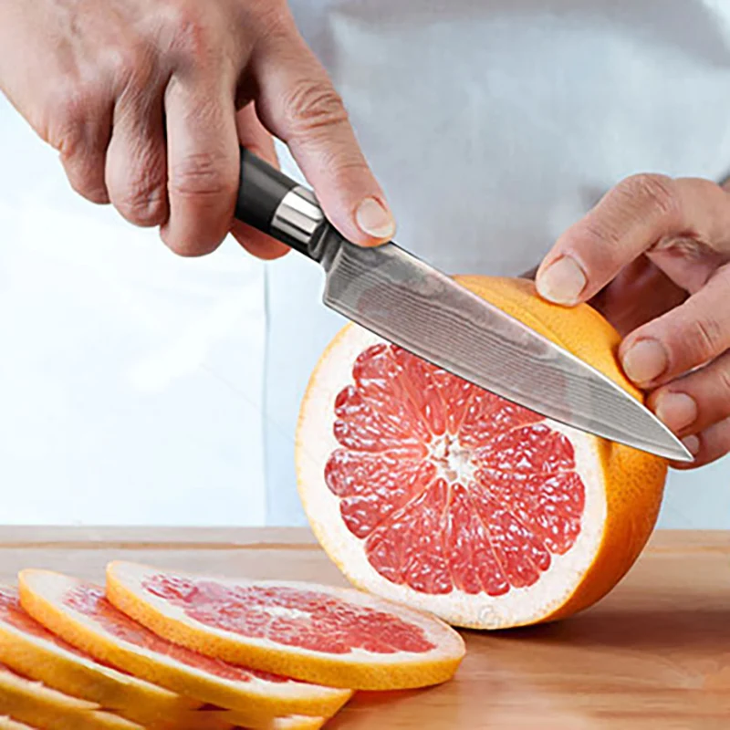 4.8 Inch Utility Knife 67-layers Damascus Steel Blade G10 Handle Chef Cleaver Paring Barbecue Slicing 10Cr15Mov Kitchen Knives