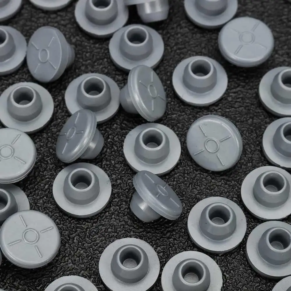 100-1000x السدادات المطاطية الذاتي ختم حقن ميناء التلقيح الطبية لختم المنظم 13 مللي متر الزجاجات الزجاجية قوارير فتح #4