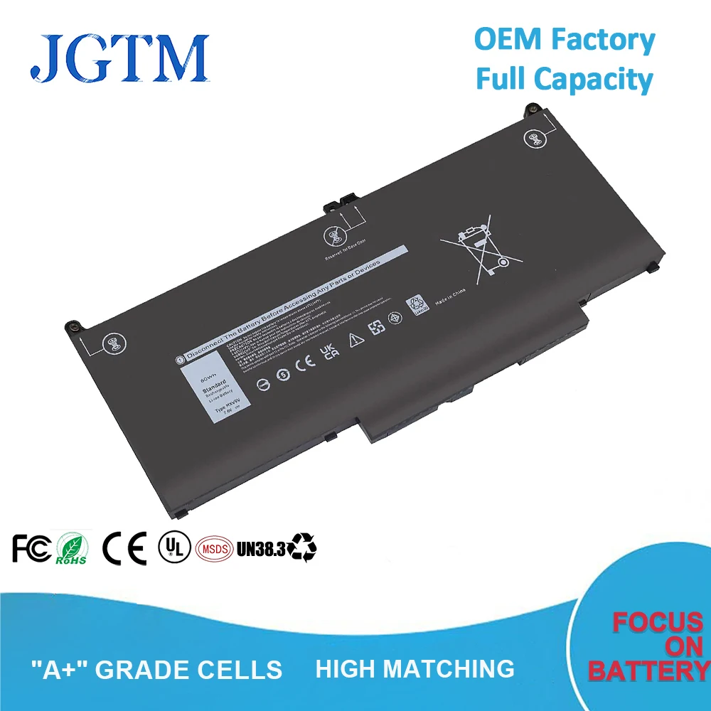 7.6V 60Wh Laptop Battery For Dell Latitude 7300 7400 5300 13 5310 5300 5310 2-en-1 Series 829MX 05VC2M 5VC2M MXV9V