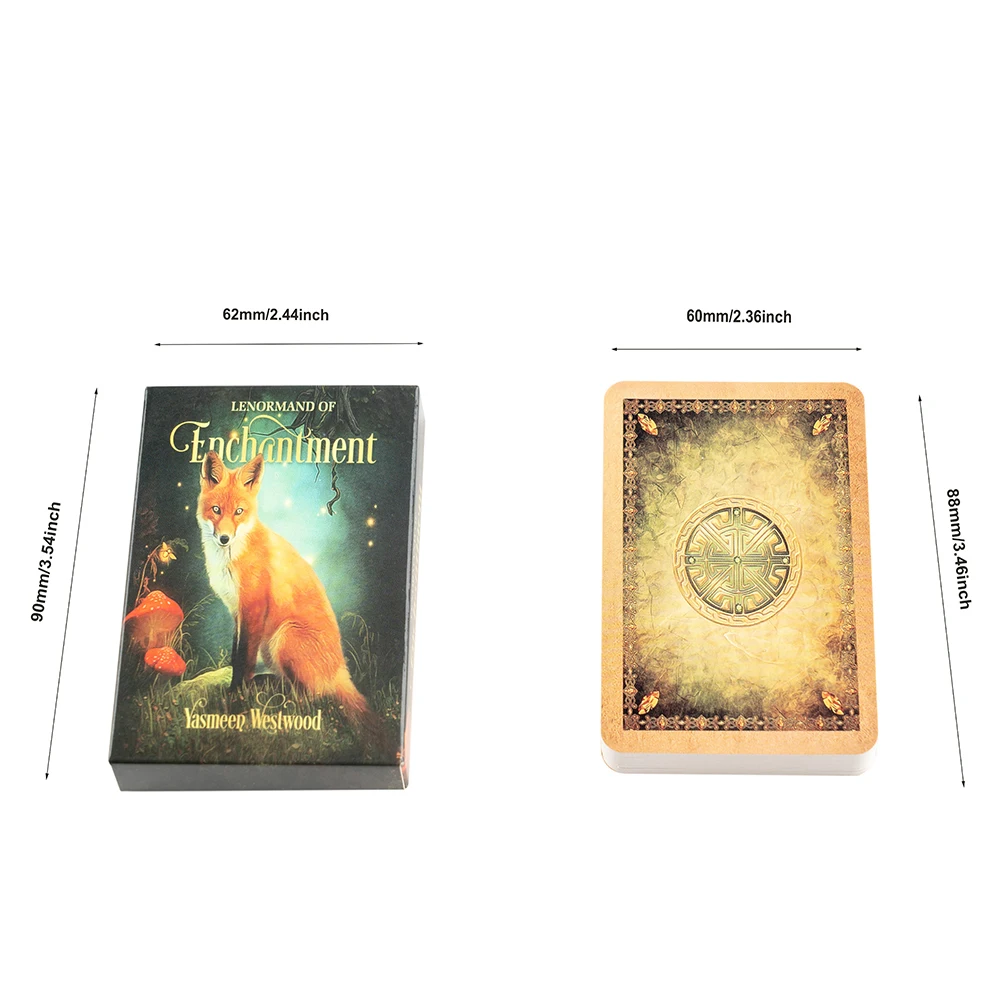 Divination Lenormand Of Enchantment Lenormand Deck Forparty Nice Card Game For Family Fox Lenormand