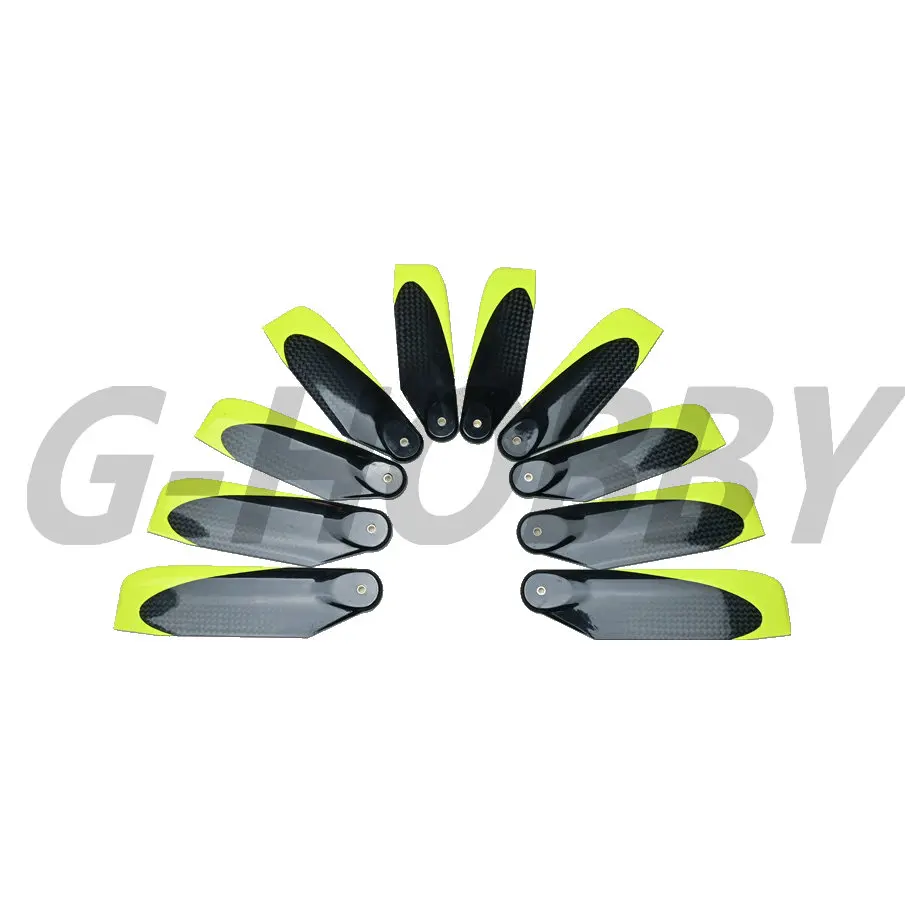 G-HOBBY 1 Pair 86mm 92mm 106mm 116mm FUN-KEY Rotor Tech Carbon Fiber Tail Rotor Blade For Align T-rex Gaui SAB  Rc Helicopter