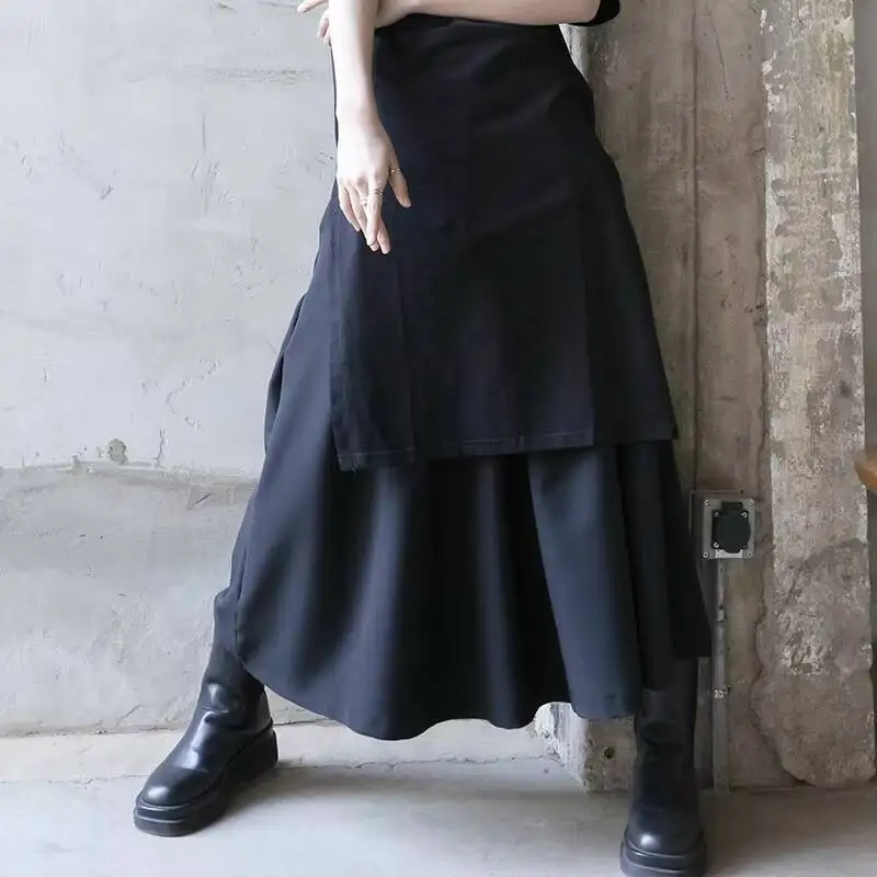 Lady Skirt Summer New Style Yamamoto Dark Irregular Design Hip Hop Street Casual Casual Casual Large Size Skirt