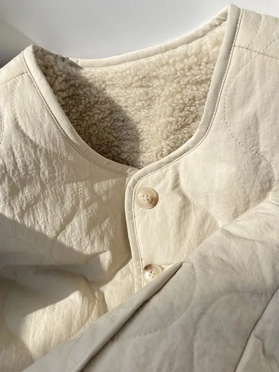 Herbst Winter Vintage Sli Warme Lamm Pelz Weste frauen High-End-Gefühl Doppelseitige Tragen Svel Jaet Oberbekleidung