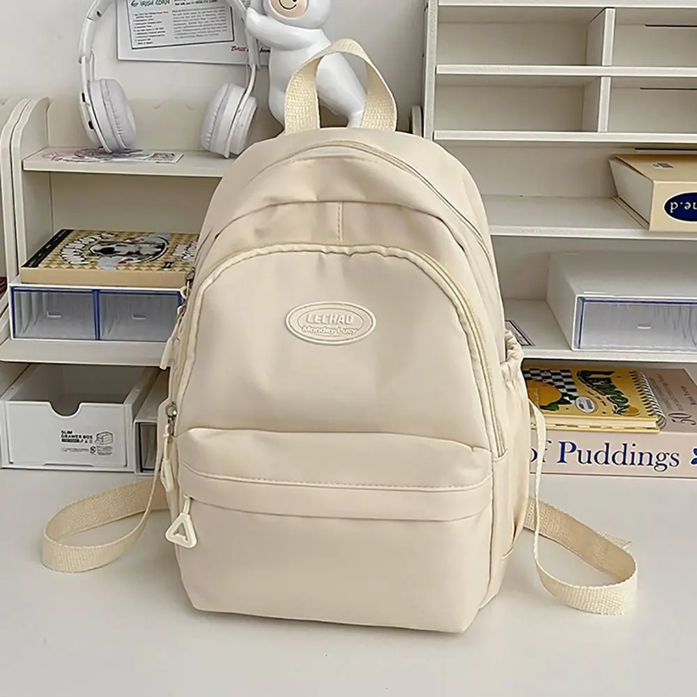 かわいい大容量バックパックナイロンキャンディーカラー通学旅行ナップザック学生