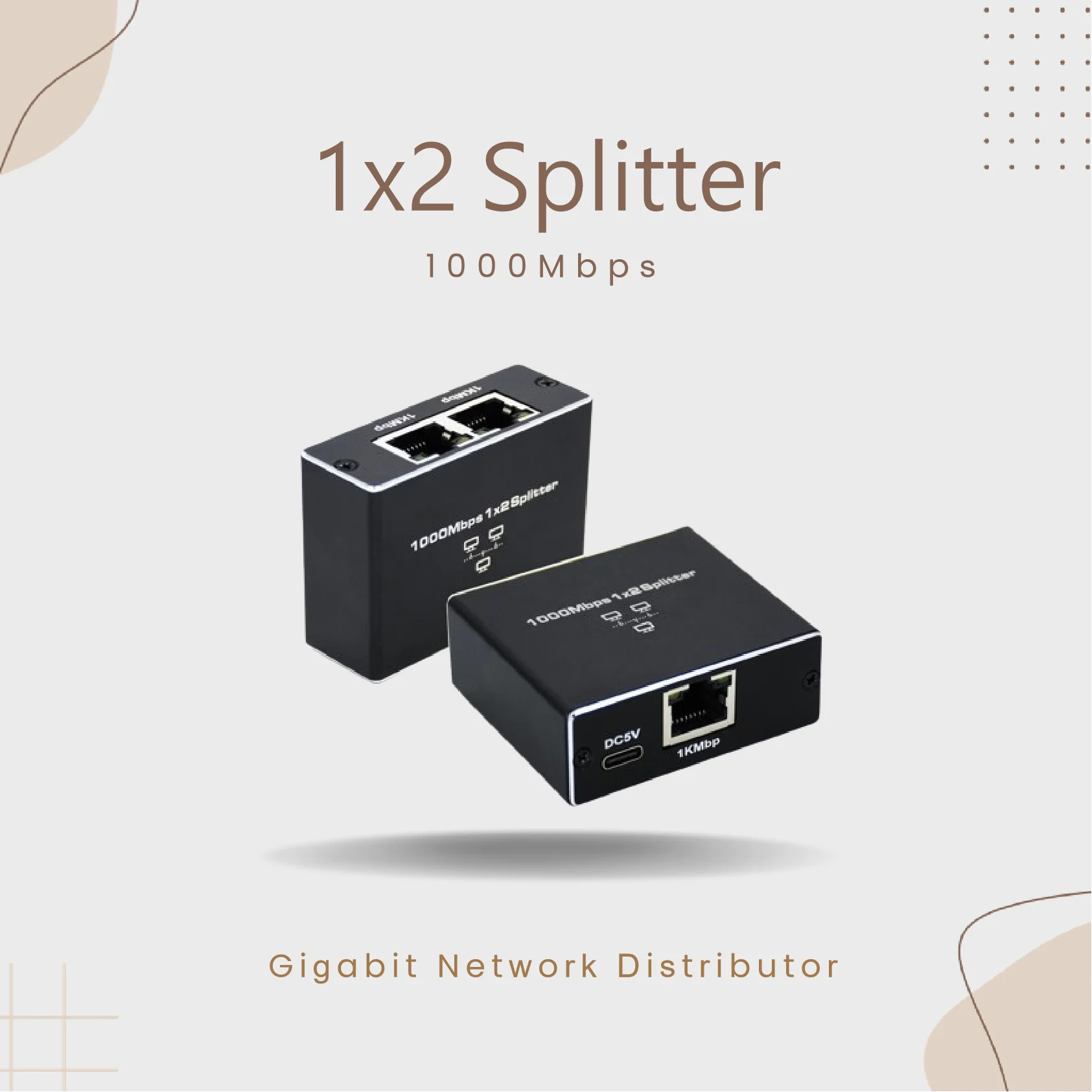 

Ethernet Gigabit Splitter Network Card Cable 1 To 2 1000mbps High Speed Rj45 Ethernet Splitter Adapter Network Extension