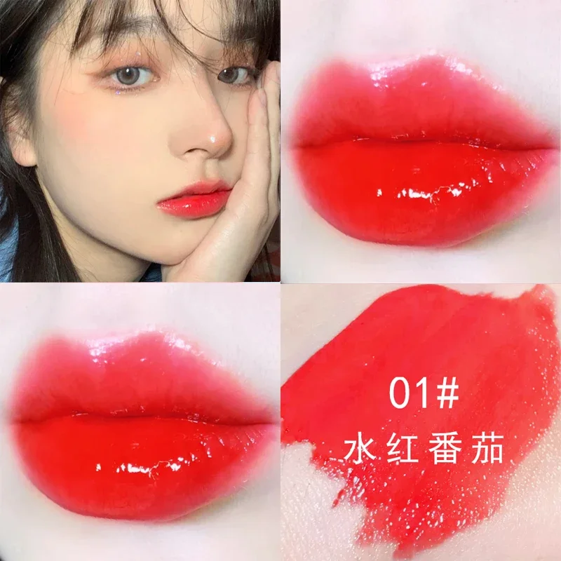 แบบพกพา Lip Glaze Lasting Non-Stick Cup Liquid ลิปสติก Waterproof แต่งหน้าเครื่องมือสำหรับผู้หญิงหญิงสาวลิปสติก Lip Gloss