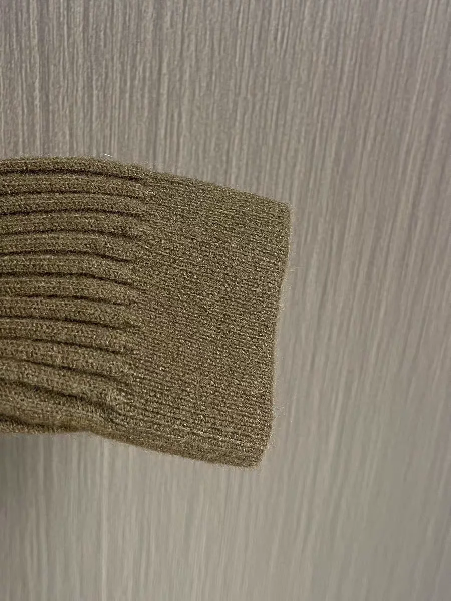 الإيطالية Sle الفاخرة الرجال سترة صوفية معطف عادية f عالية طوق زر حتى الوقوف طوق Busin الخريف الشتاء ملابس خارجية #5