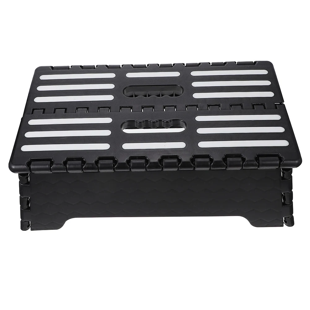 

Anti Slip Pedal Ladder Foldable Step Stool Lightweight Portable Elderly Pp Plastic Durable Small Stair Climber Travel Storage