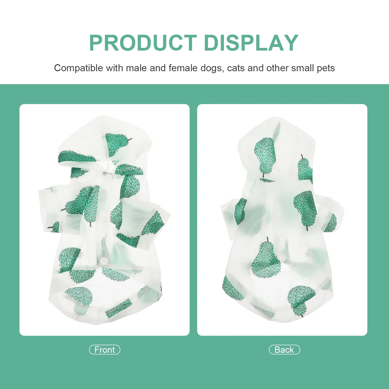 

Pet Sun Protection Clothing Adorable Dog Hoodie Summer Polyester Apparel Reusable Washable Puppy Clothes