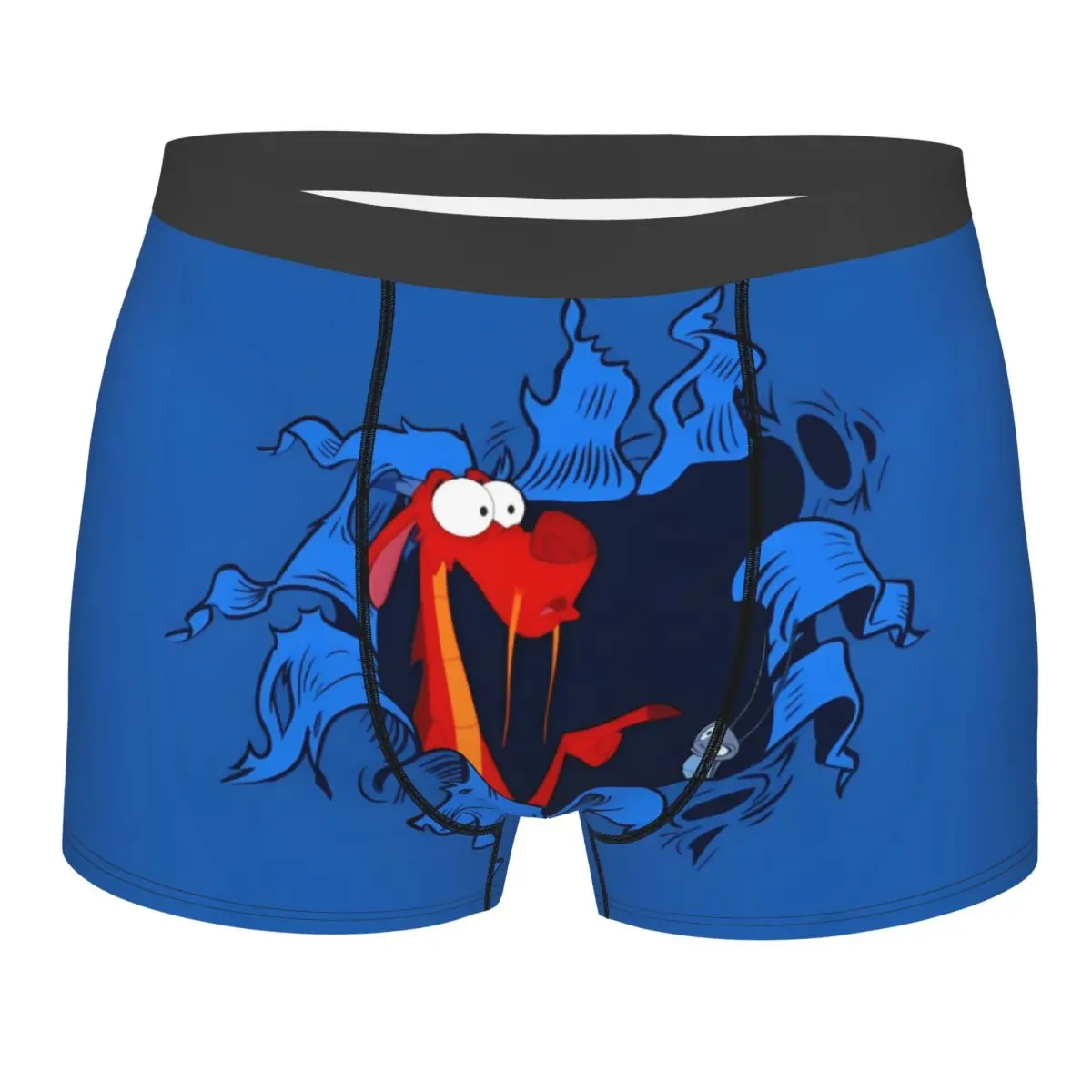 

Мужское модное нижнее белье принцессы Мулан на заказ, трусы-боксеры, мягкие шорты, трусы, трусы