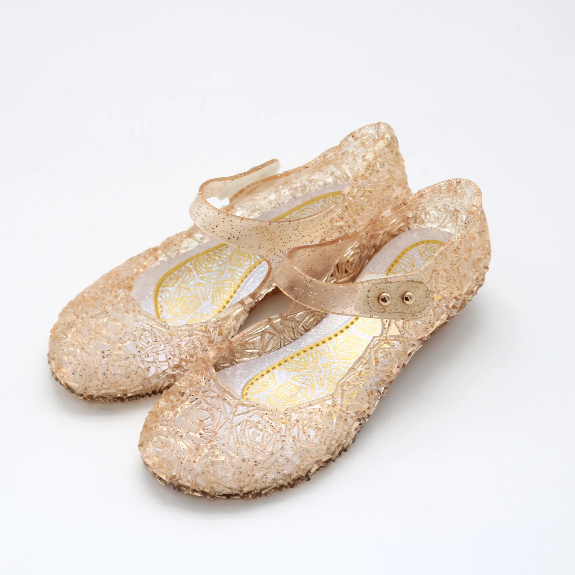 Children's Shoes Fate Girls' Princess  Shoes Performance Shoes Bag Heel Girls' High Heels Children's Crystal