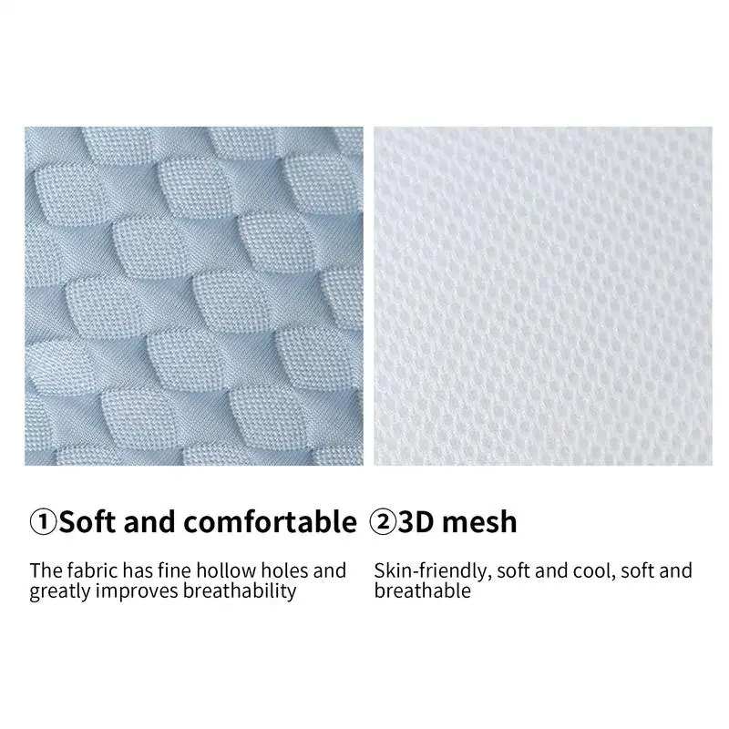 Tappetino rinfrescante per passeggino Tappetino rinfrescante estivo traspirante Fodera lavabile riutilizzabile per seggiolino auto per neonati