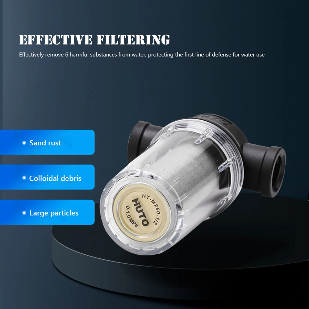 مرشح الرواسب القابل لإعادة الاستخدام تدور أسفل مرشح الرواسب DN15 نظام تنقية الفلتر المسبق المركزي لخزان المياه برج المياه تربية الأحياء المائية