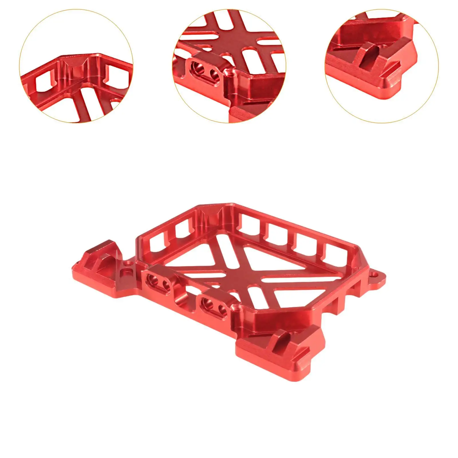 Acessórios de decoração de rack de teto de carro rc, liga de alumínio, peças de modificação de carro rc resistentes, modelo de veículo, acessório para h12y +