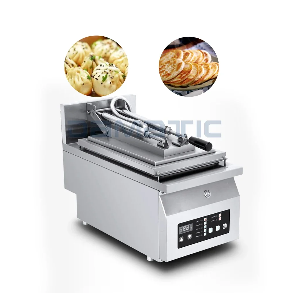 Commercial Stainless Steel Manual Fried Bun Potsticker Jiaozi Dumpling Deep Fryer