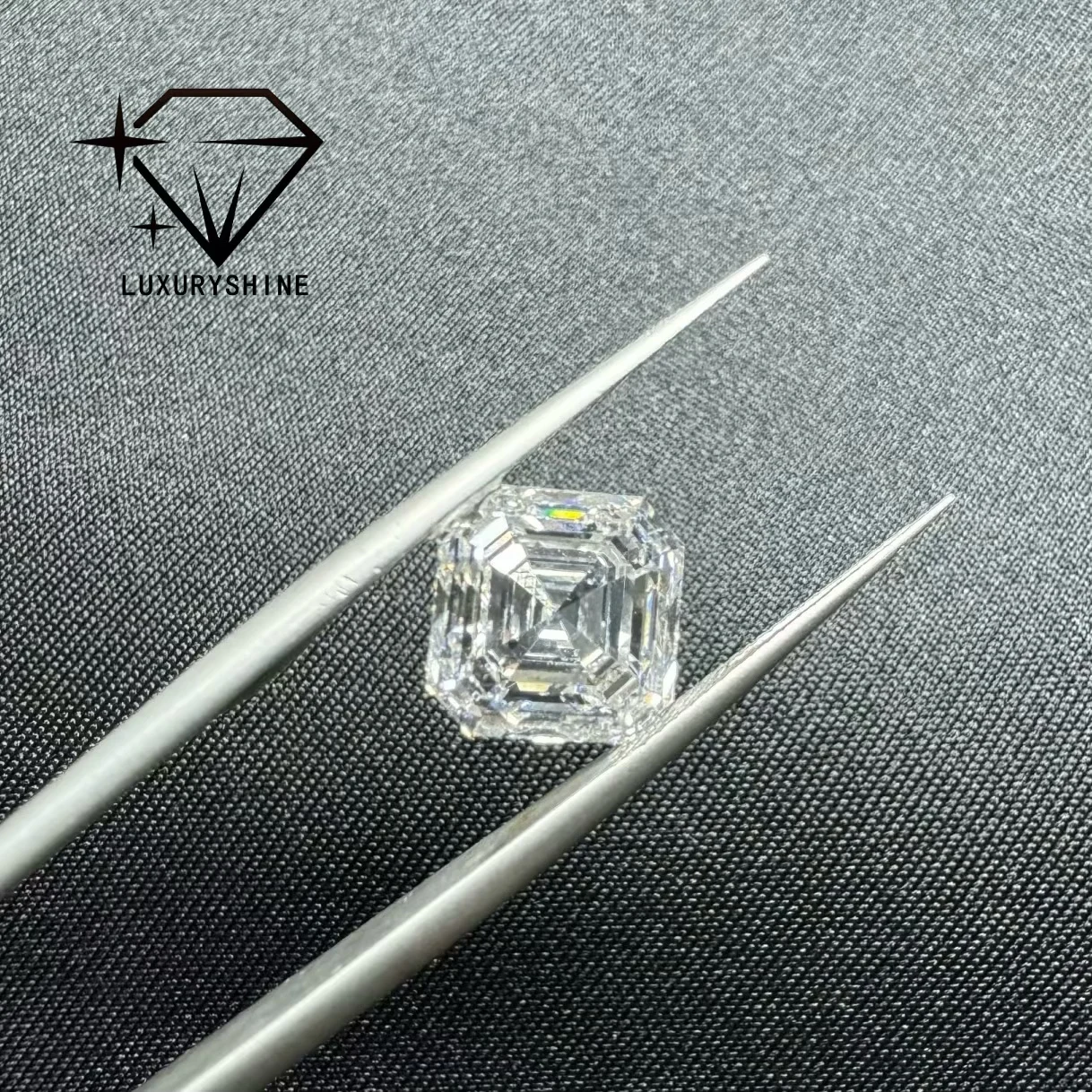

LuxuryShine VVS2/VS1 0,5-5 карата Asscher, отличная огранка, выращенный в лаборатории бриллиант, 100% настоящие бриллианты, свадебные украшения и ювелирные изделия по индивидуальному заказу