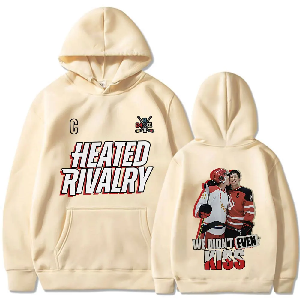 

Толстовка с винтажным принтом «Heated Rivalry», унисекс, в стиле хип-хоп, с длинными рукавами, свободного кроя, высококачественная, в стиле Харадзюку, спортивная одежда, подарок для фанатов