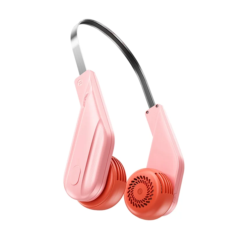 A74X-Ventilatore da collo portatile, ventilatore personale indossabile ricaricabile da 800 mAh con 5 velocità regolabili, ventilatore da collo per esterni