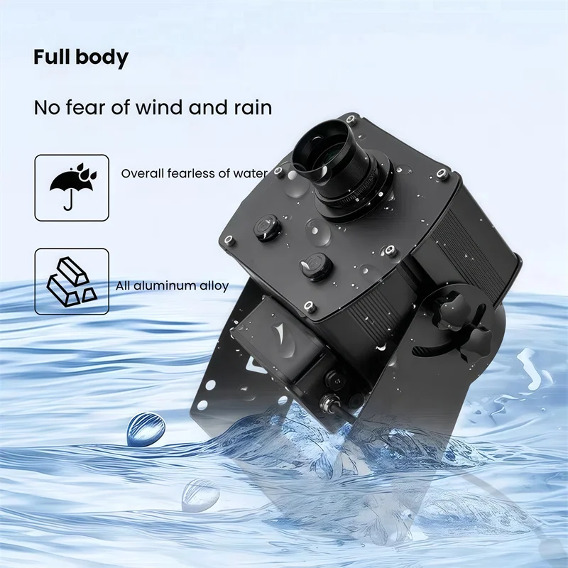 60W LED Flame Light Outdoor Floating Projection Lamp Indoor Ambient Gobo for Park Landscape Store Billboard Decoration Disco LED