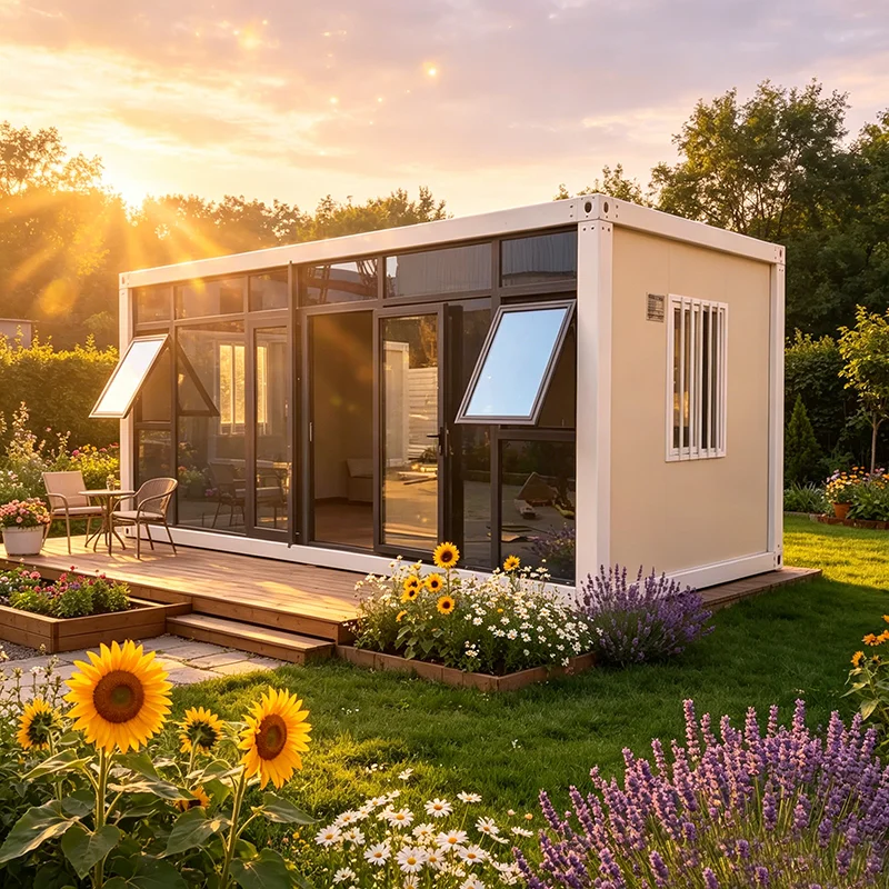 Portable Detachable Container House Lodge Waterproof Windproof Beach Glamping Unit
