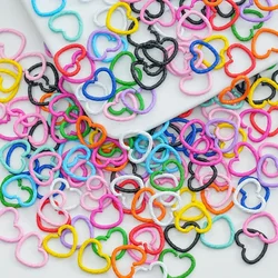 Colorful Alloy Split Jump Rings Lobster Clasp Eyelets Heart plit Keychain Rings DIY Jewelry Making Accessories Supplies