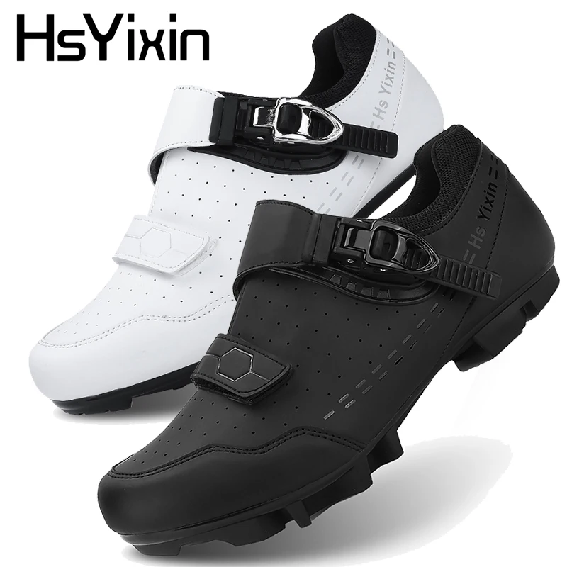 Green Road Bike Shoes Mens Cycling Shoes Quick Ratchet Buckle Compatible with SPD System Pedal  Outdoor Women Red Cyclling Shoes