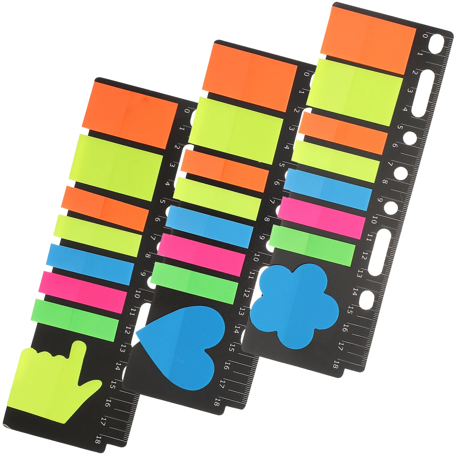 3Set Waterproof Pet Relocatable Reading Index Bookmarks Versatile Home Office School Use Book Tabs
