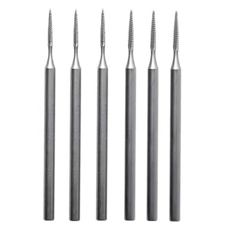 [NEWA08R】 6Pcs Jewelry Cone Cut Burr - 3/32In Shank Long Cone Tapered Cut Burs Jewelry Engraving Bits Lapidary Tools (010/012)