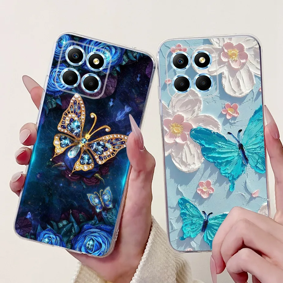 Para Honor X6 X6a X6b funda nueva moda cubierta pintada funda de teléfono de silicona suave para Honor X6a X 6b HonorX6 HonorX6a HonorX6b Fundas