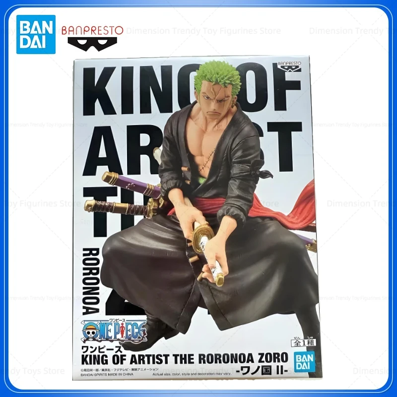 

Bandai в наличии Banpresto KOA King of Artist Anime One Piece Roronoa Zoro Wano Country II Фигурка Модель Игрушки Подарки