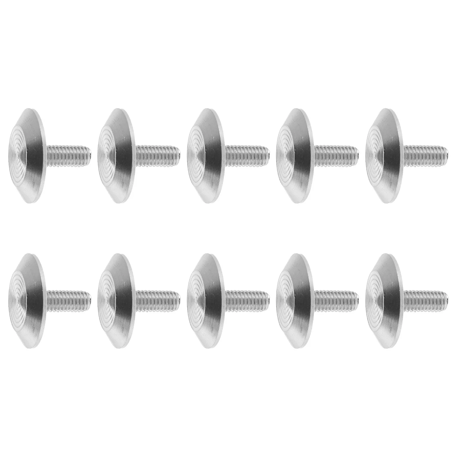 10Pcs Stainless Steel Tactile Guide Studs 0.98 Inch Blind Safety Indicators for Pavement Sidewalks Pathways Public Areas