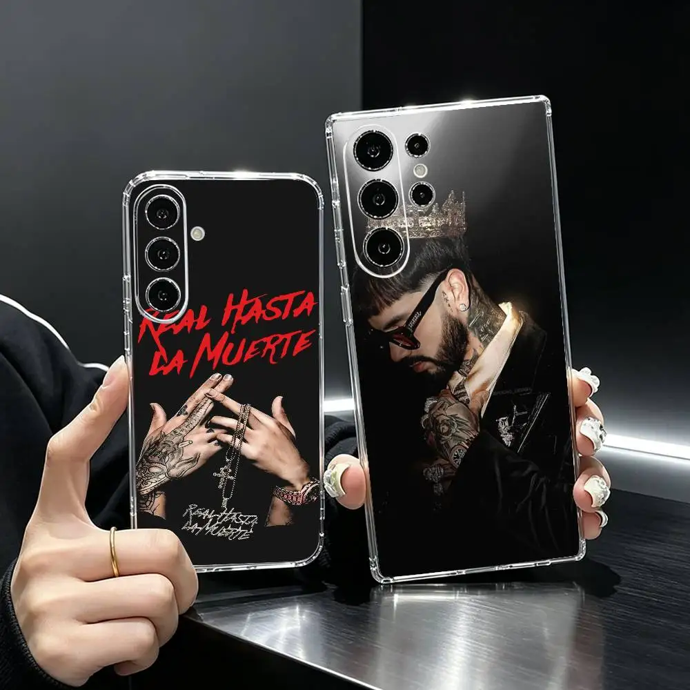 A-Anuel AA  Phone Case Transparent Silicone Soft For Samsung S25,S24,S21,S22,S23,S30,Ultra,S20,Plus,Fe