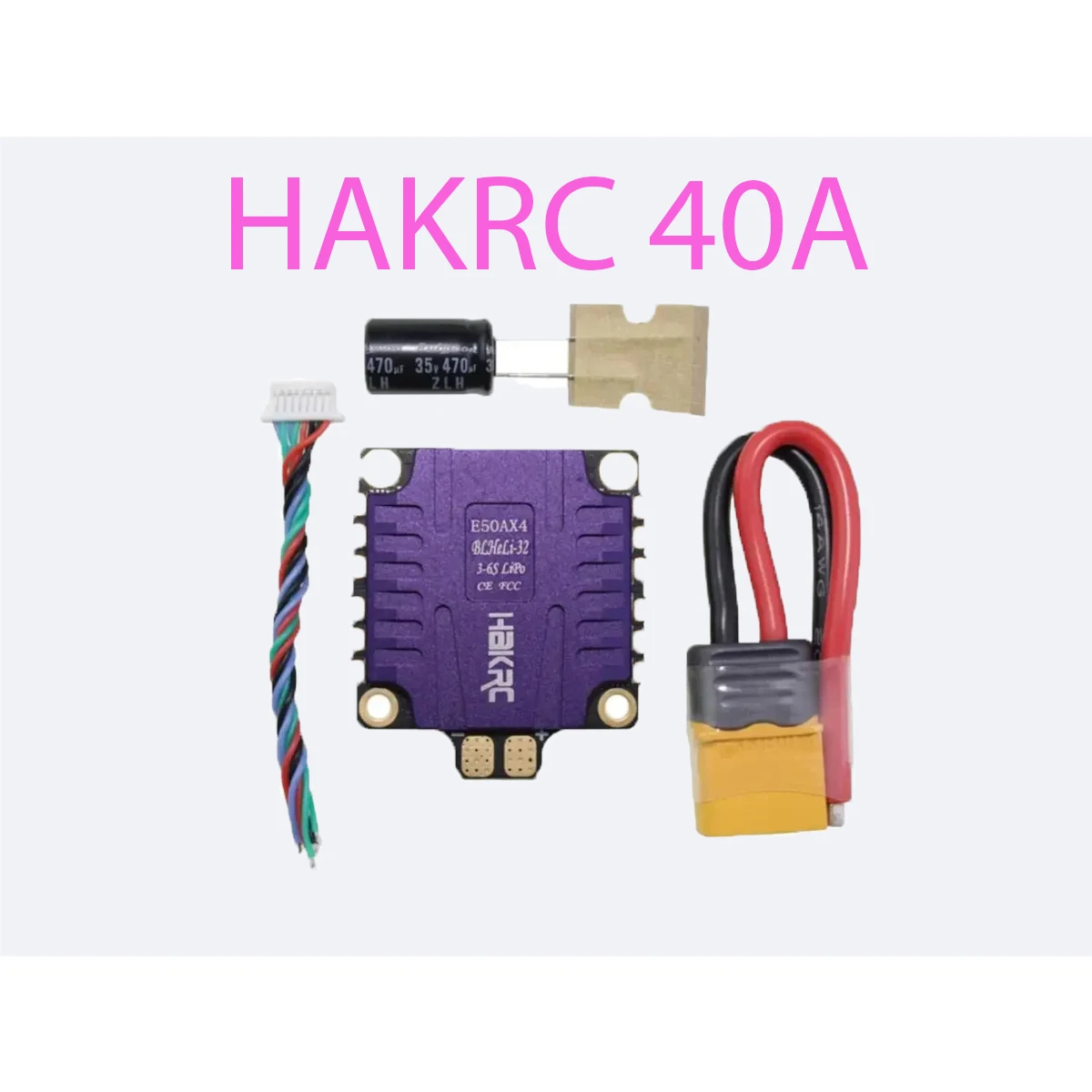 

HAKRC 15A/20A/30A/40A/50A 4 в 1 3-6S BLHeli_32 5 В 3A BEC Dshot1200 ESC для DIY квадрокоптера FPV гоночного дрона