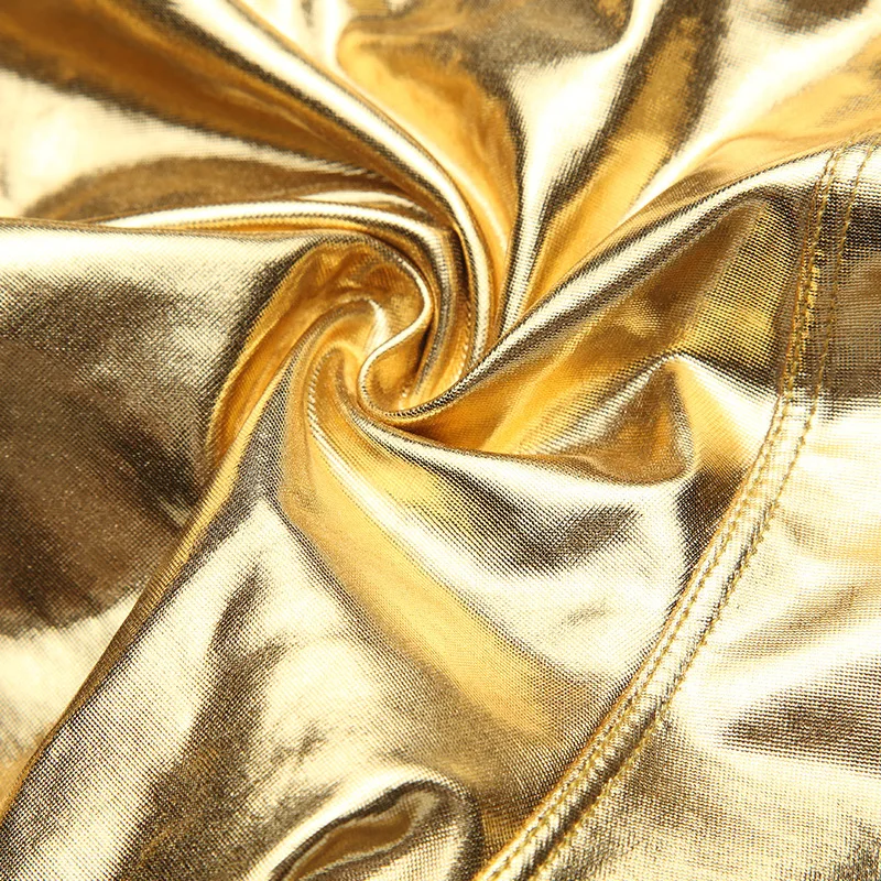 Boxer da uomo sexy a vita bassa in ecopelle con custodia a U