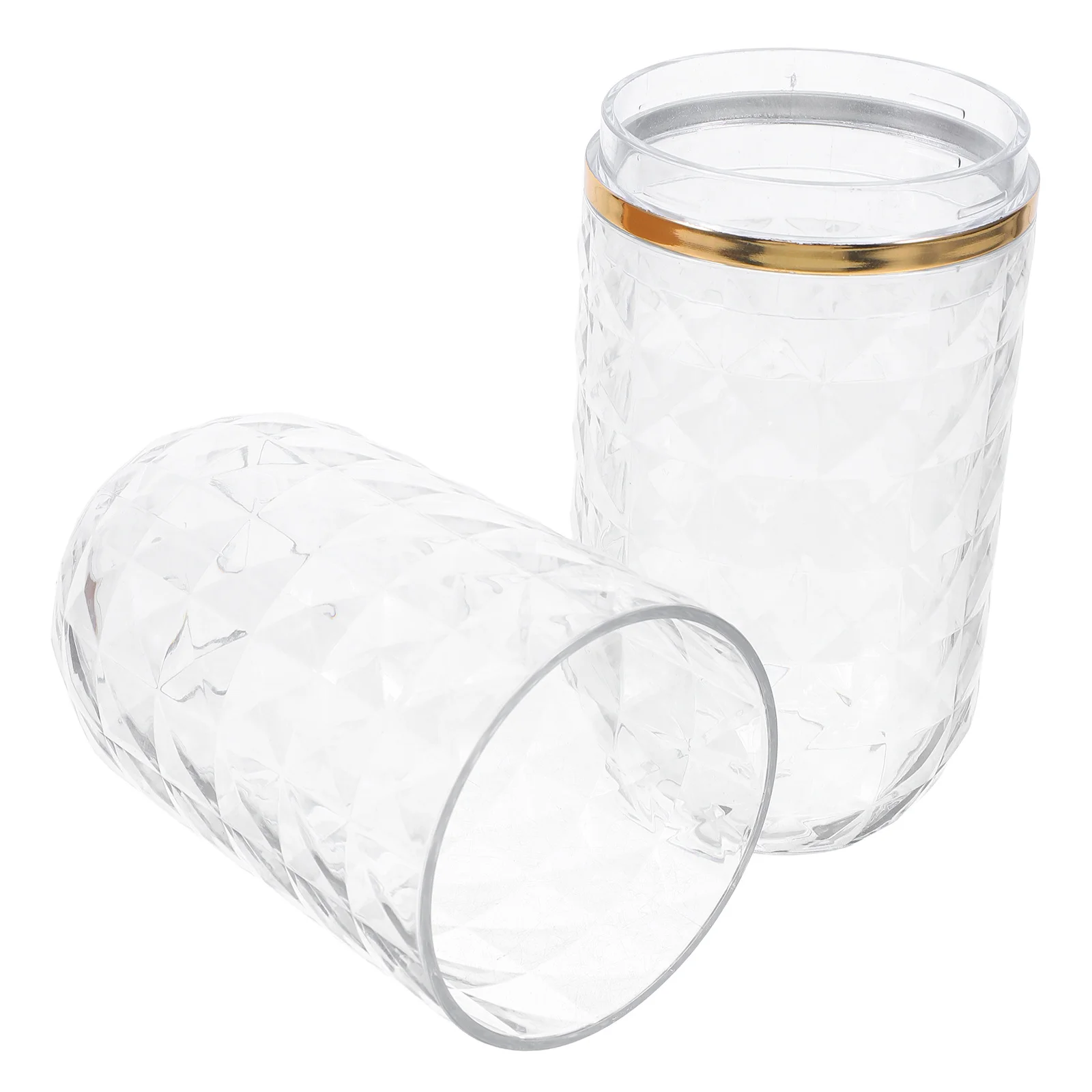 

Toothbrush Holder Box Transparent Dual Cups Multifunctional Travel Home Gym Storage Case Compact Lightweight Plastic Toothpaste