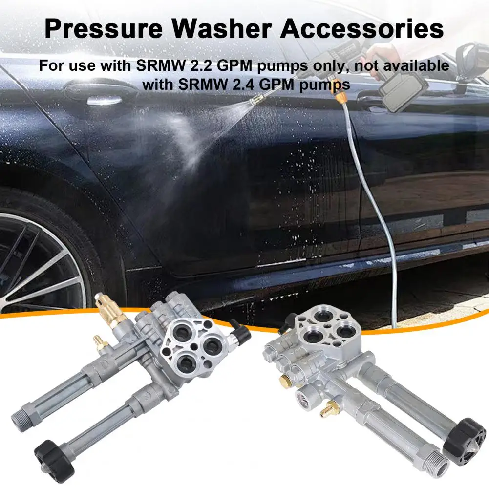 

Pressure Washer Pump Head Rustproof Corrosion Resistant Pressure Washer Pump Head Replacement Pump Head Assembly Car Accessories