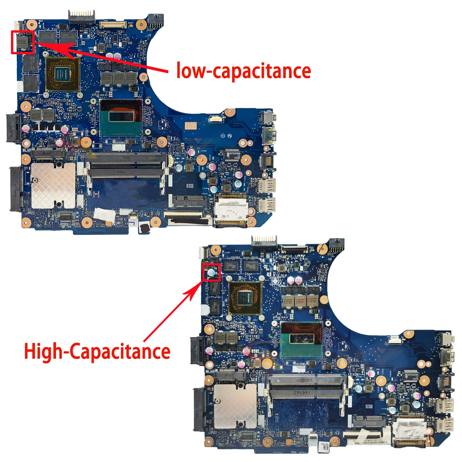 N551JK W/ I5 I7 4th Gen CPU V2G/V4G Mainboard For ASUS N551J N551JM N551JX N551JK N551JB G551JX G551J G551JK Laptop Motherboard