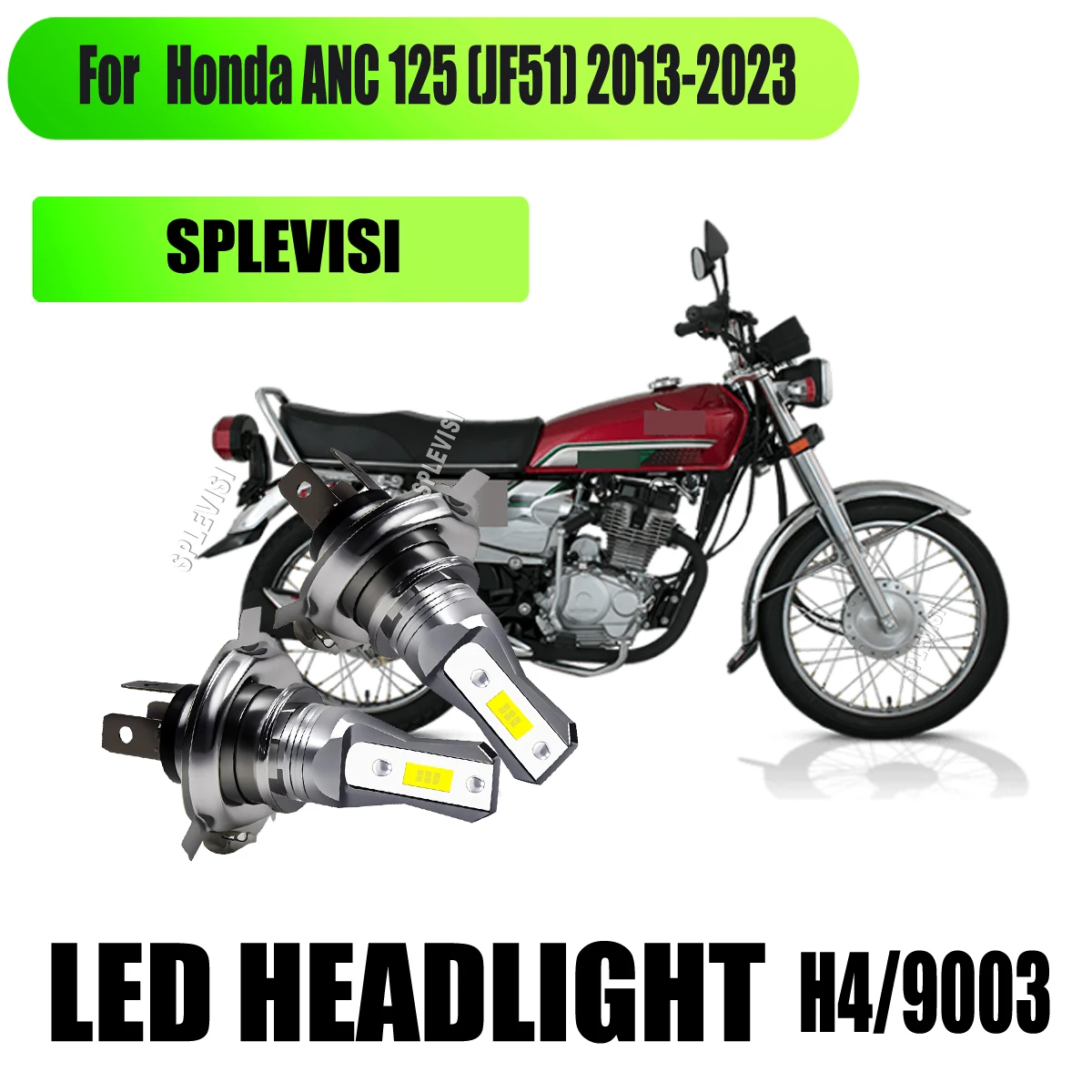 

H4 9003 Motorcycle LED 45W White Headlight - Polarity Protection Circuit For Honda ANC 125 (JF51) 2013 2014 2015 2016 2017-2023