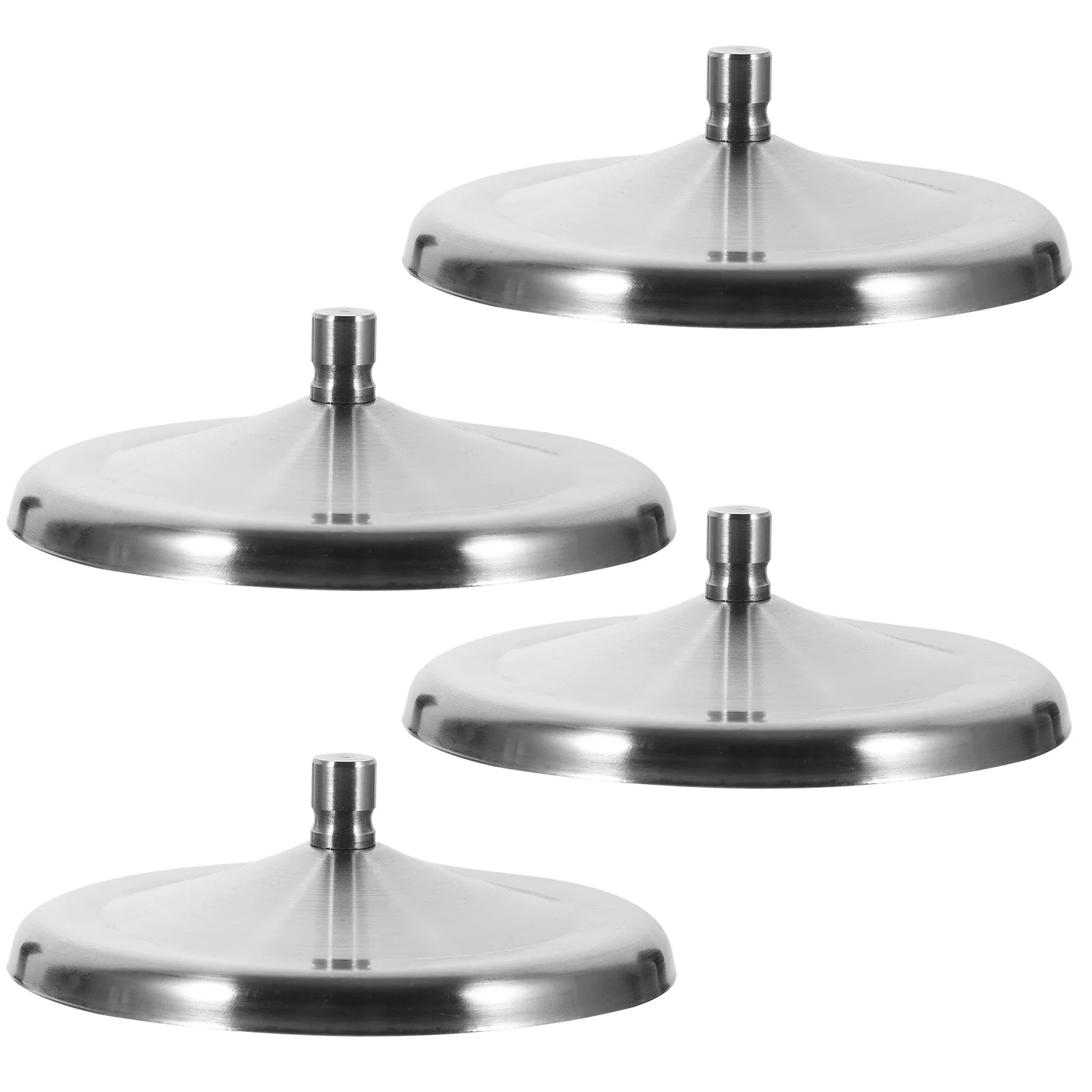 

4pcs Stainless Steel Cup Lids Silver Drink Cover For Mug Dust-Proof Easy Clean Replacement Cup Lid Kitchen Bar Accessory