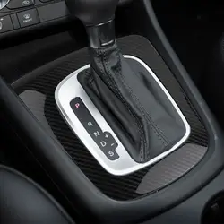 ABS Car Accessories Interior Center Console Gear Shift Panel Cover Frame Trim Carbon Fiber Texture For Audi Q3 2013-2018