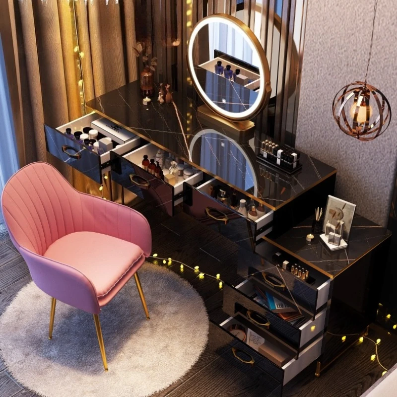 

/modern Bedroom Salon Aesthetic CuteSave Space Vanity Table Cheap Vestidores Ornaments Home Decor Black Minimalist Dressing Tabl
