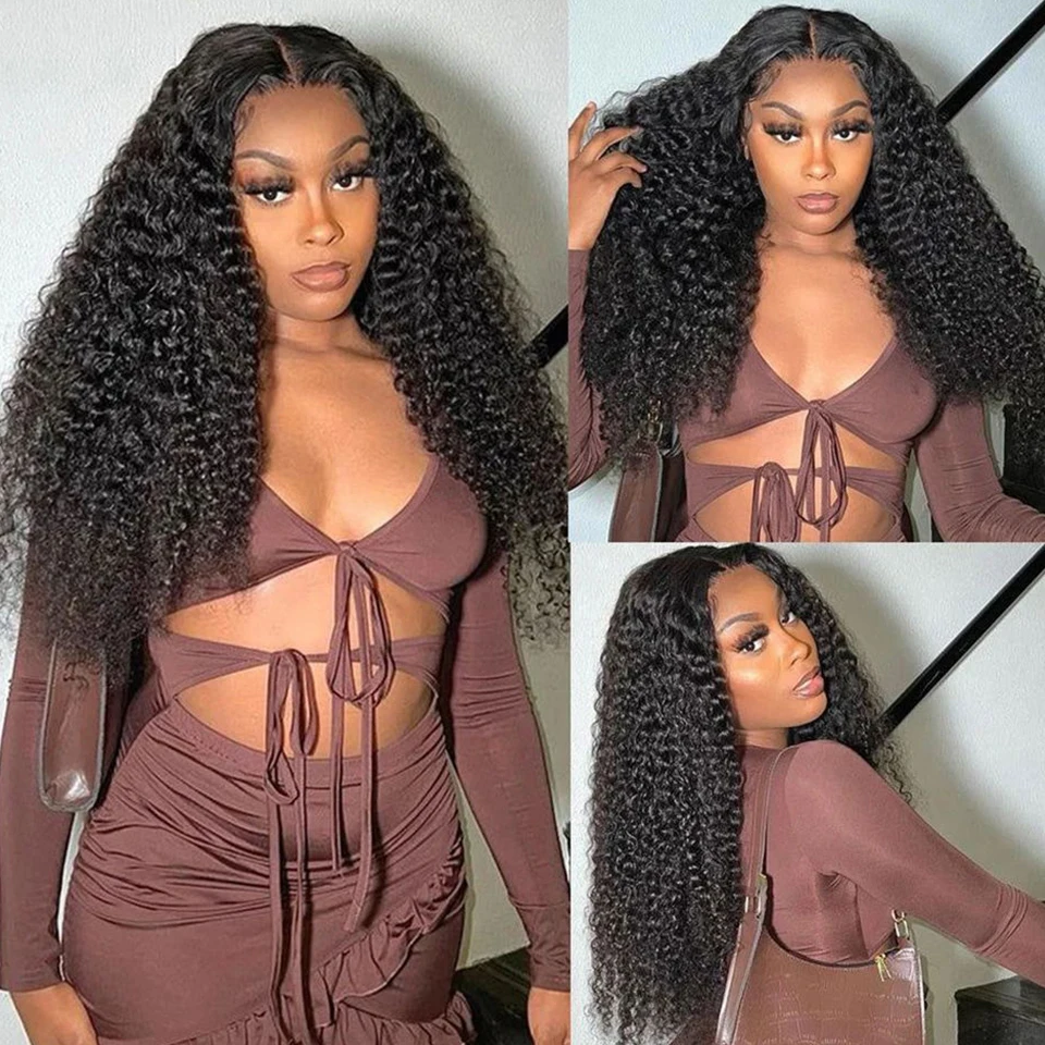 Peruvian Kinky Curly Human Hair Bundles Wholesale 1/3/4 Pieces Natural Hair Extensions Topper Woman 100% Remy Human Hair Bundles