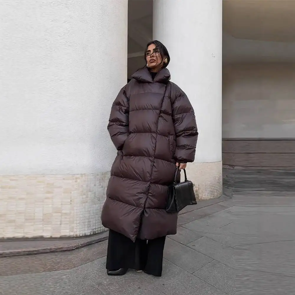 

Winter New 2025 American Style Shirt Wine Red Zipper Waist Cotton Jacket Coat Style