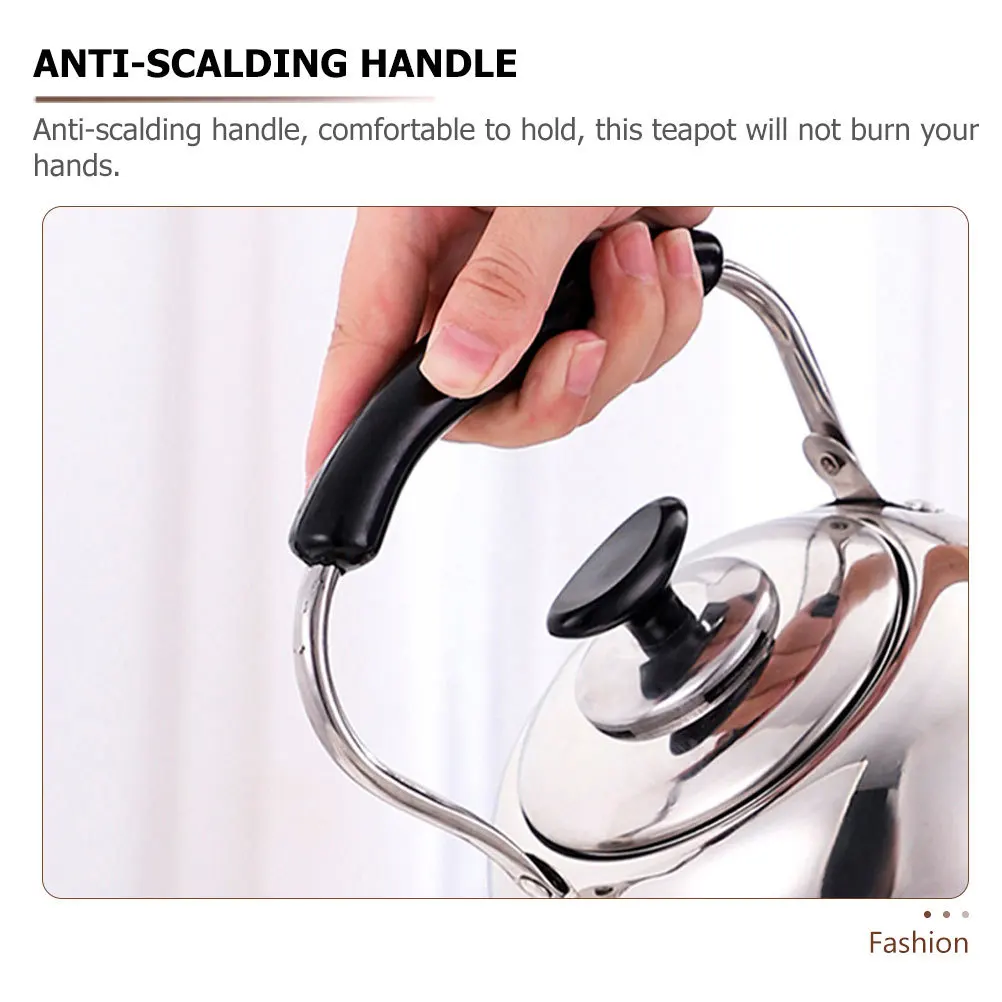 

Whistling Water Kettle Stainless Steel Tea Pot for Kitchen Boiling Solution Portable Lightweight Design Easy to Clean Store