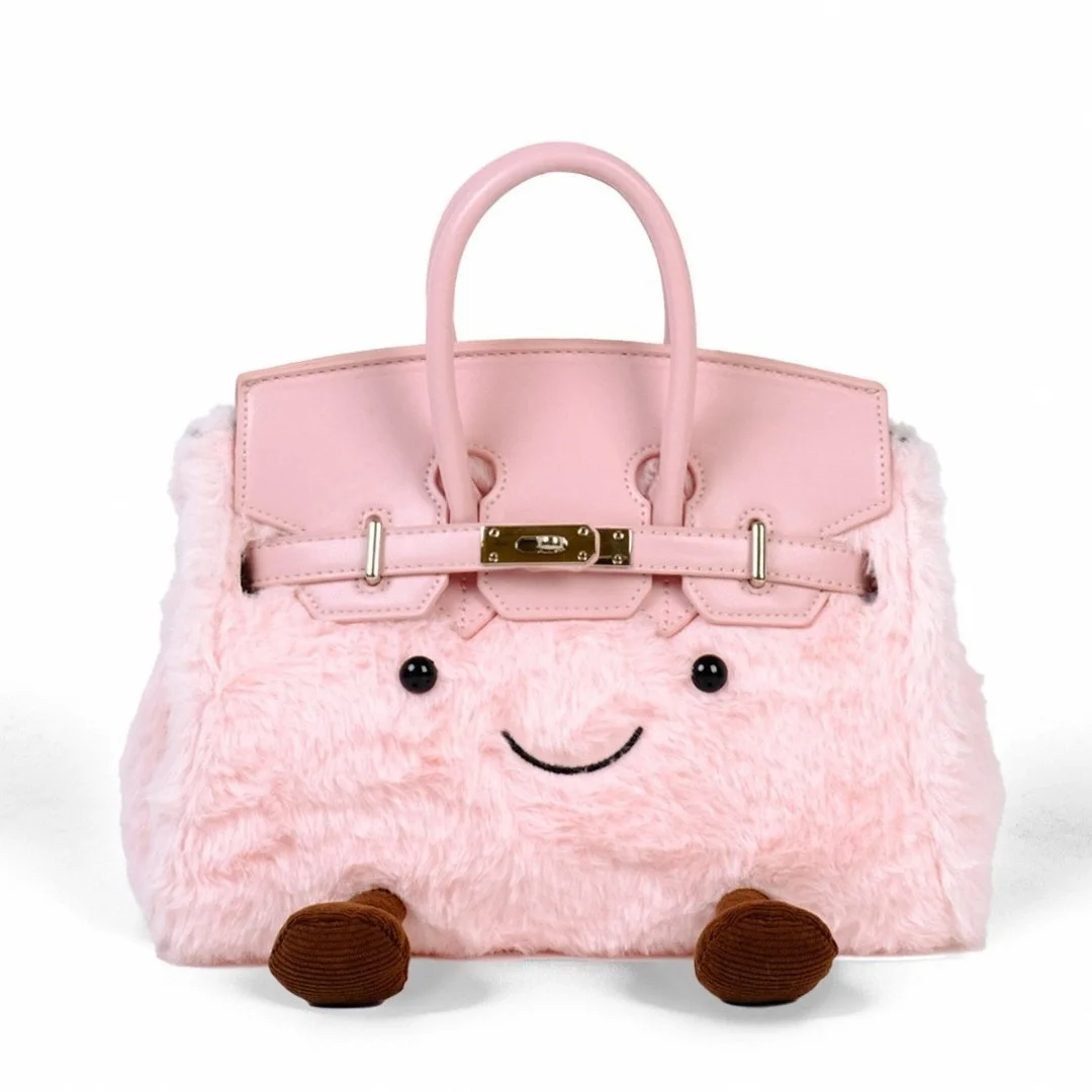 

Осень/зима 2021, новая модная волосатая сумка с героями мультфильмов, сумка High Beauty Ins, милая плюшевая сумка через плечо