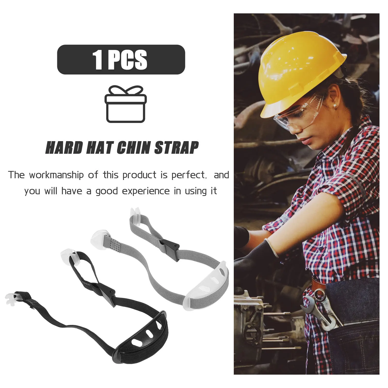 

2Pcs Professional Hard Hat Chin Strap Lightweight Wear-Resistant Secure Fastening Safety Accessory for Outdoor Work